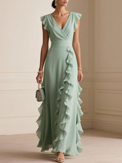Élodie | Robe Longue Sans Manches au Style Estival