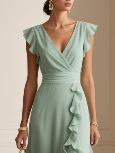 Élodie | Robe Longue Sans Manches au Style Estival