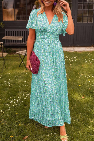 Sandra | Robe Maxi Élégante à Col en V